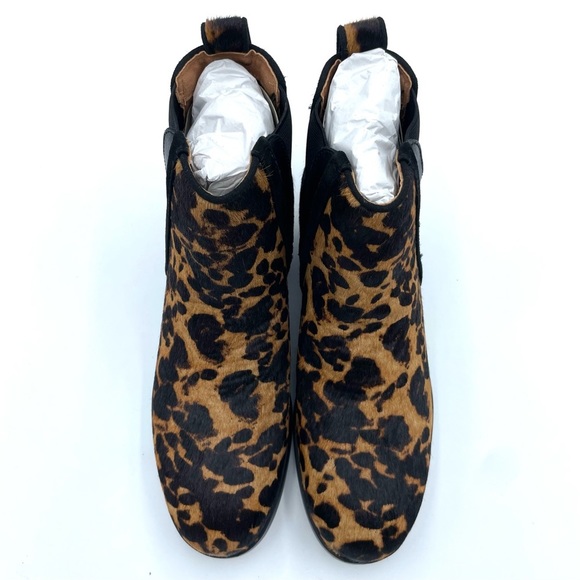 Women S Rockport Larkyn Chelsea Boot Leopard Hair Size 7M NIB - Picture 9 of 17